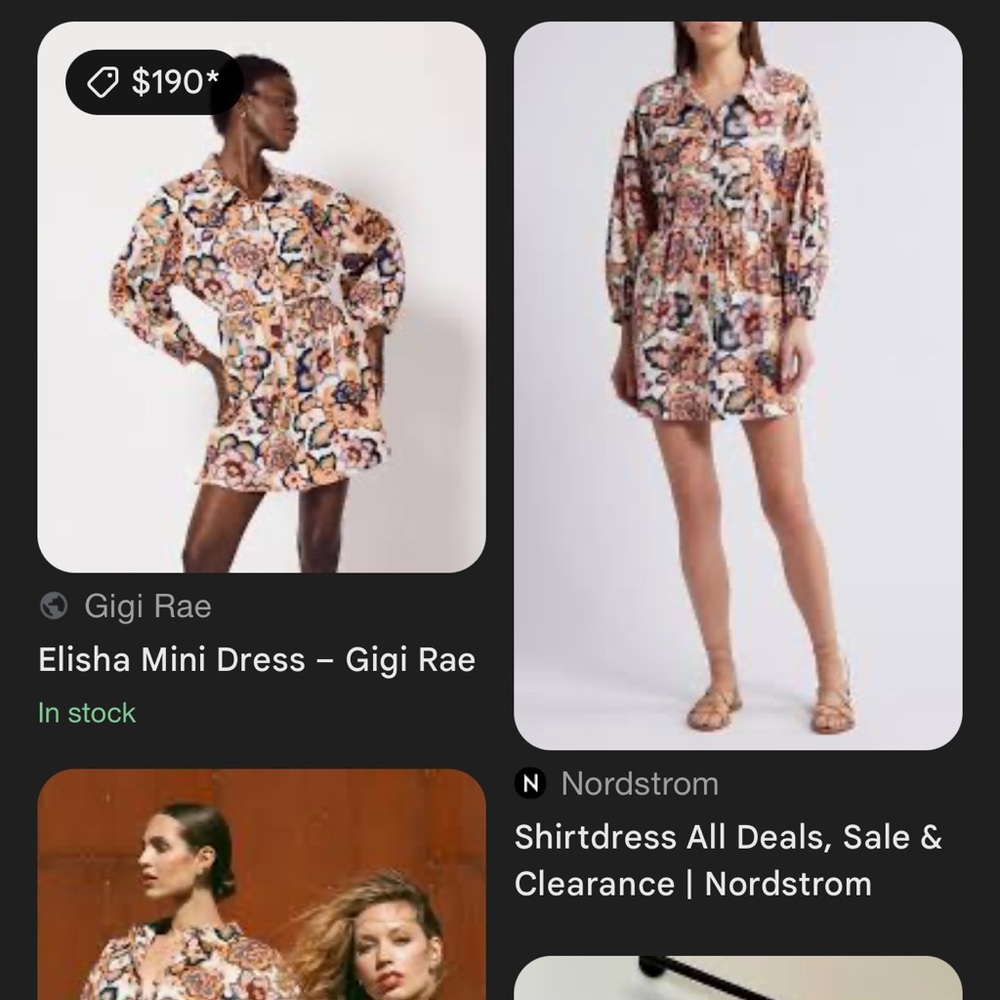 Cleobella floral block print cotton poplin shirt dress 14 - Picture 12 of 16